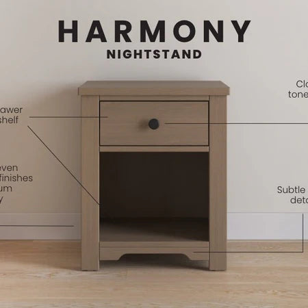 Child Craft Harmony Night Stand - Dusty Heather