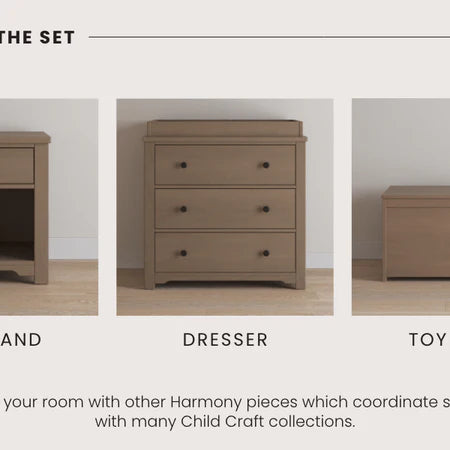 Child Craft Harmony Night Stand - Dusty Heather
