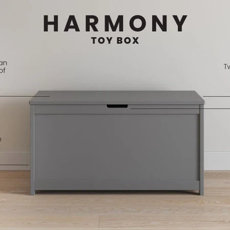 Child Craft Harmony Toy Box - Cool Grey