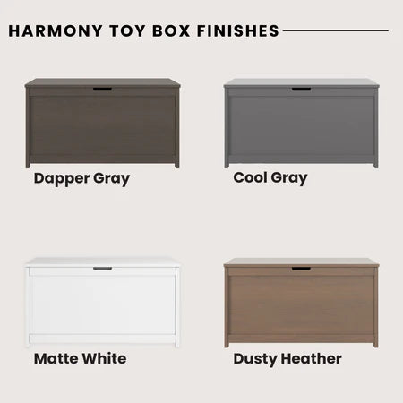 Child Craft Harmony Toy Box - Cool Grey