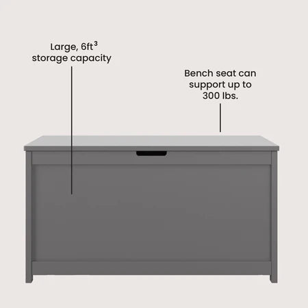Child Craft Harmony Toy Box - Cool Grey