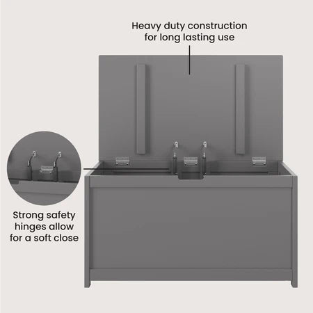 Child Craft Harmony Toy Box - Cool Grey