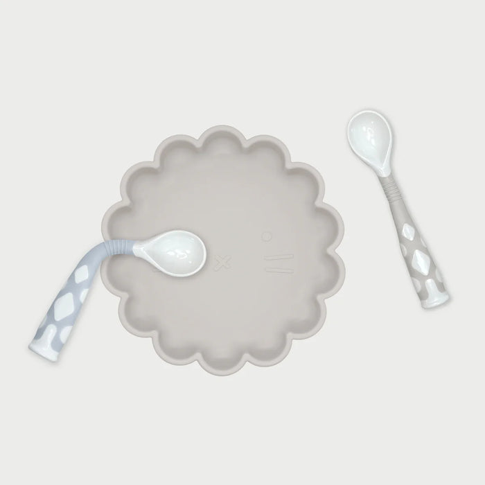 [style_064408637350163] Kushies Silibend Spoons 2pk - Sand/Blue F110-B04