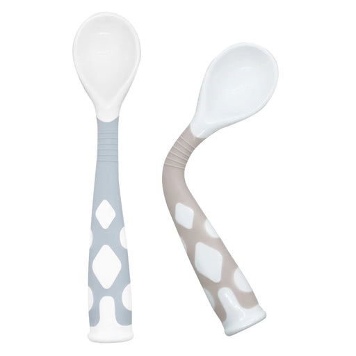 [style_064408637350163] Kushies Silibend Spoons 2pk - Sand/Blue F110-B04