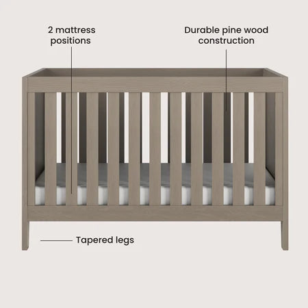 Child Craft Kieran 3-in-1 Crib - Crescent Grey