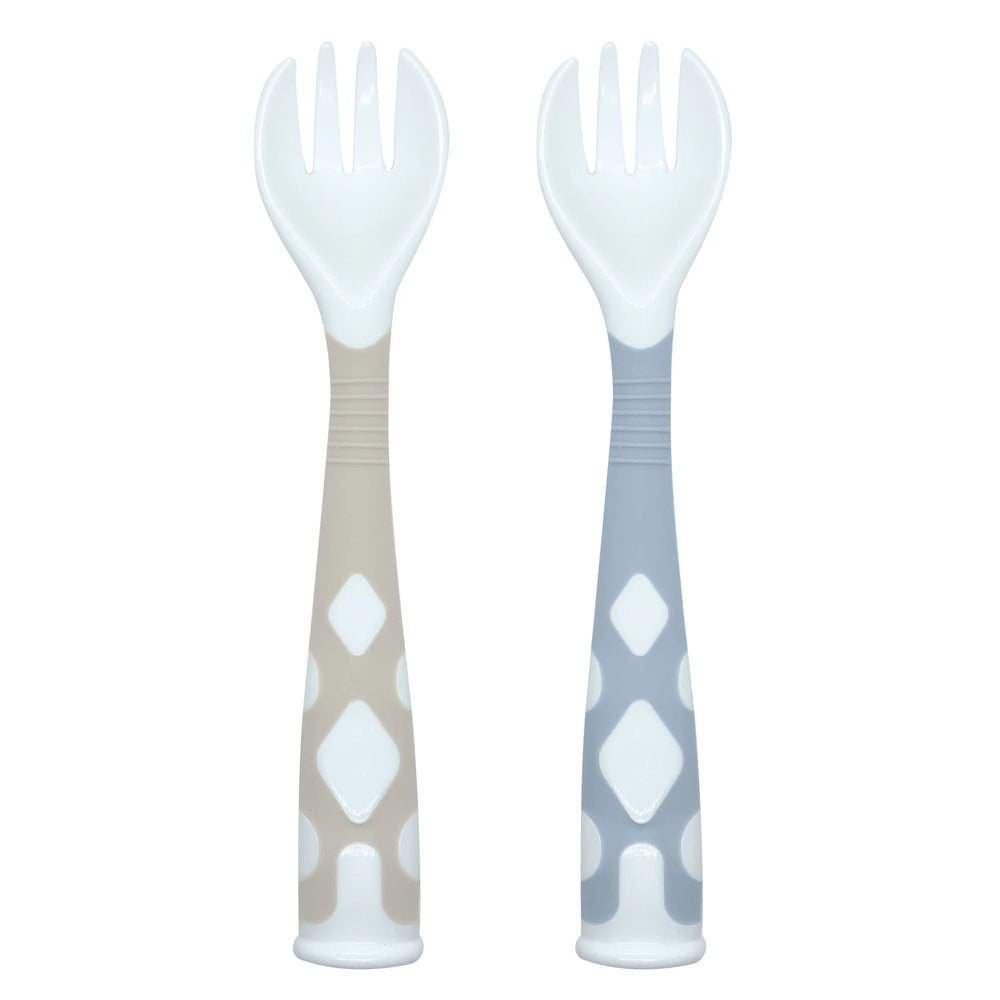 Kushies Silibend Fork 2pk - Sand/Blue