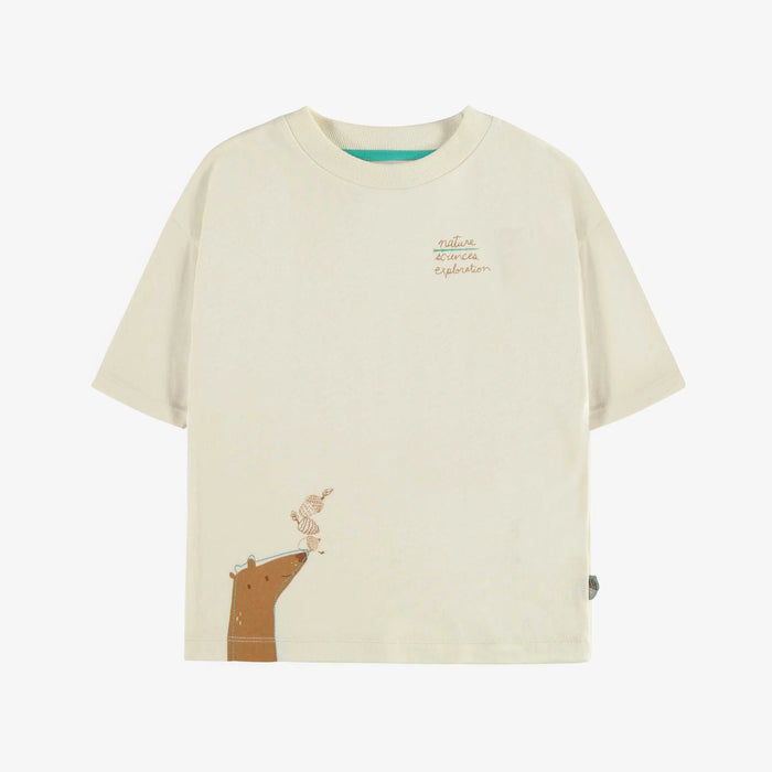 Souris Mini Short Sleeve T-Shirt - Cream 6T
