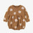 Souris Mini Light Brown Puffy One-Piece - Flowers Pattern