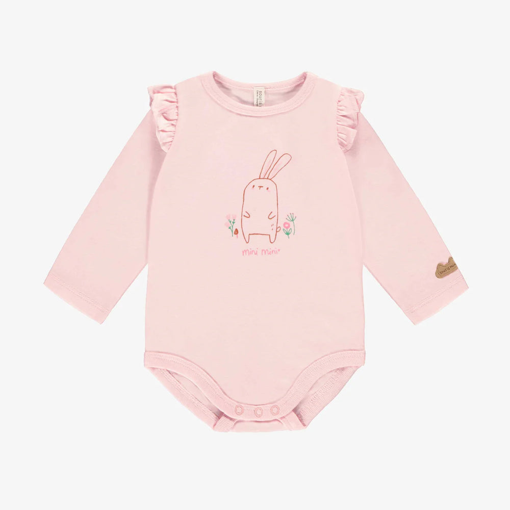 Souris Mini Long Sleeve Bodysuit - Pink