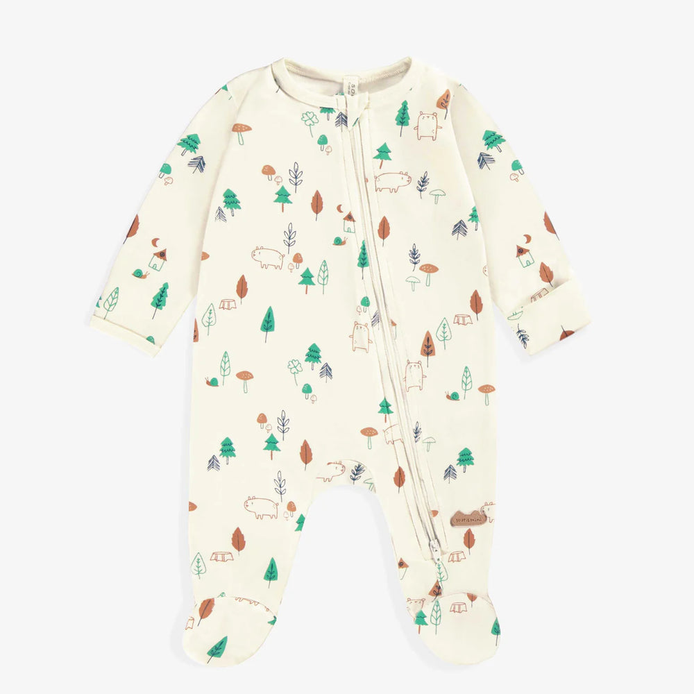 Souris Mini One Piece Pajama - Cream Bear