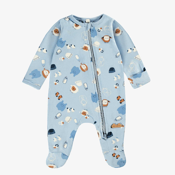 Souris Mini One Piece Pajama - Blue