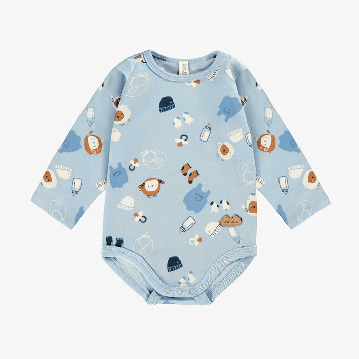 Souris Mini Long Sleeve Bodysuit - Blue