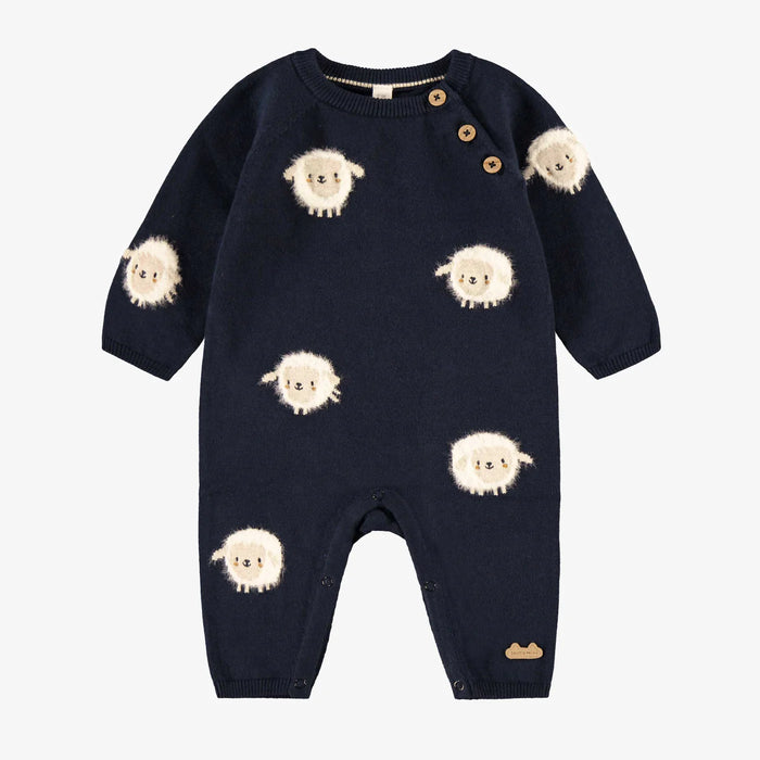 Souris Mini Knit One Piece - Navy Blue