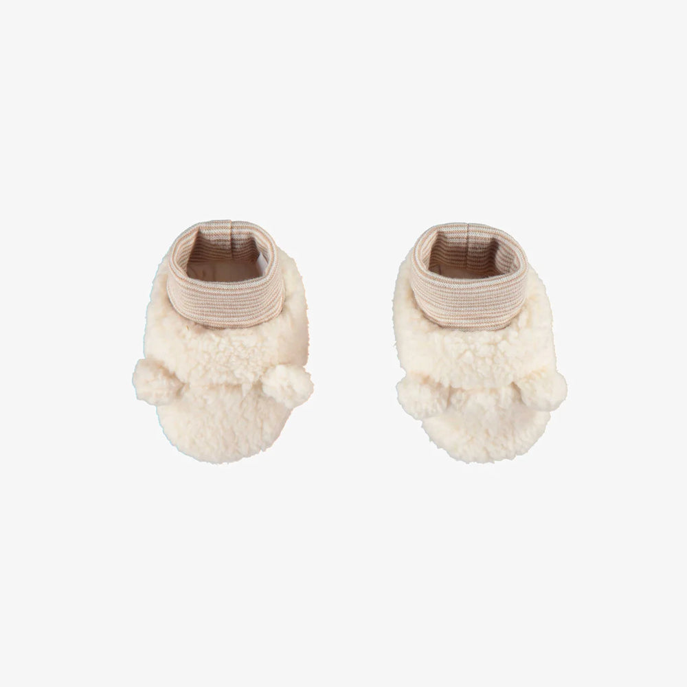 Souris Mini Sherpa Slippers - Cream
