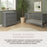 Child Craft Harmony 3-Drawer Dresser - Cool Grey