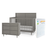 Child Craft Surrey Hill Crib+3-D. Dresser+Simmons Fresh - Lunar Grey (STORE PICK UP ONLY)