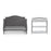Child Craft Camden 4-in-1 Crib - Cool Grey