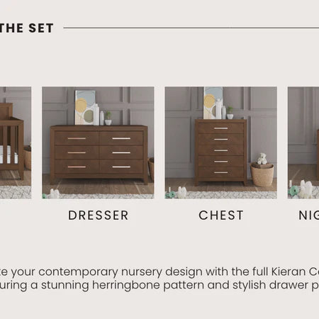 Child Craft Kieran 5-Drawer Chest - Toasted Chestnut