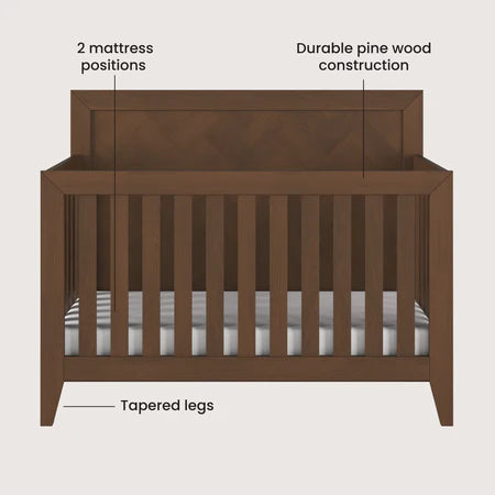 Child Craft Kieran 4-in-1 Crib - Toasted Chestnut
