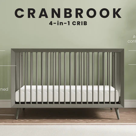 Child Craft Cranbrook 4-in-1 Crib - Lunar Grey
