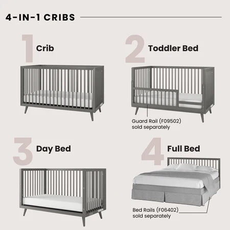 Child Craft Cranbrook 4-in-1 Crib - Lunar Grey