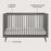 Child Craft Cranbrook 4-in-1 Crib - Lunar Grey