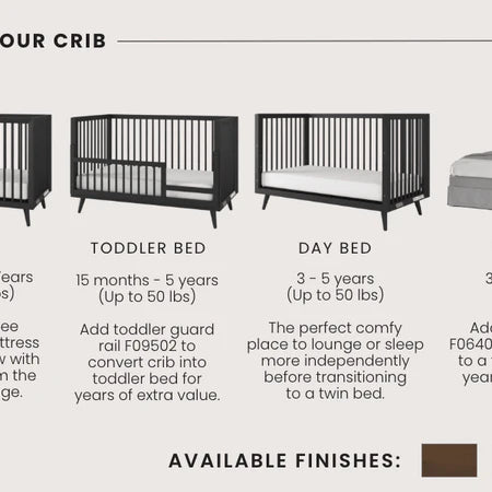 Child Craft Cranbrook 4-in-1 Crib - Ebony