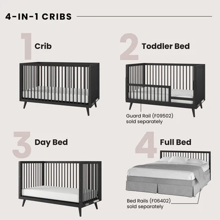 Child Craft Cranbrook 4-in-1 Crib - Ebony