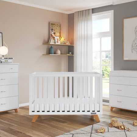 Child Craft Soho 4-in-1 Crib - White/Natural