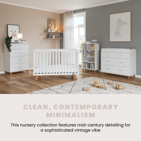Child Craft Soho 4-in-1 Crib - White/Natural