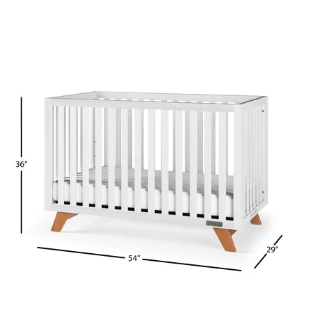 Child Craft Soho 4-in-1 Crib - White/Natural