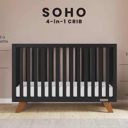 Child Craft Soho 4-in-1 Crib - Ebony