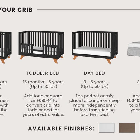 Child Craft Soho 4-in-1 Crib - Ebony