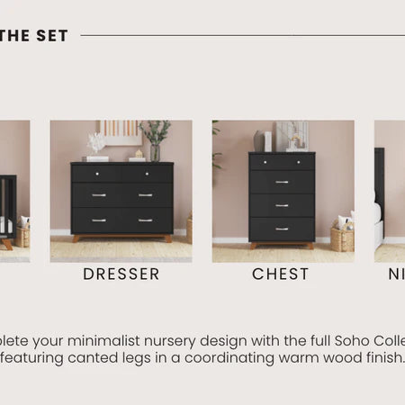 Child Craft Soho 4-Drawer Chest - Ebony