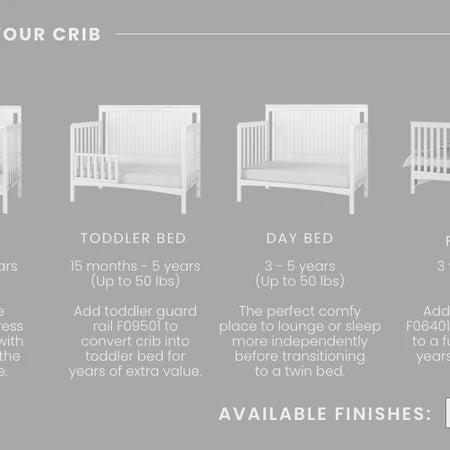 Child Craft Scout 4-in-1 Crib - Matte White