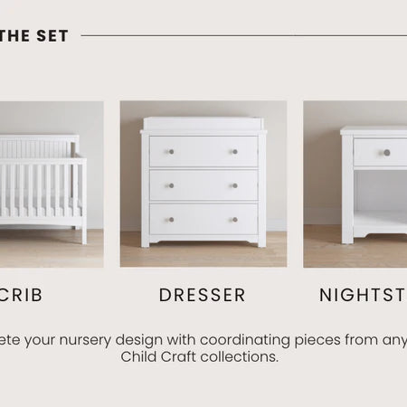 Child Craft Scout 4-in-1 Crib - Matte White