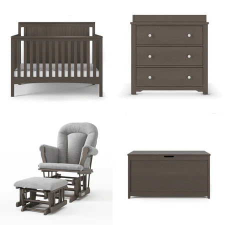Child Craft Scout 4-in-1 Crib - Dapper Grey