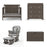 Child Craft Scout 4-in-1 Crib - Dapper Grey