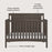 Child Craft Scout 4-in-1 Crib - Dapper Grey