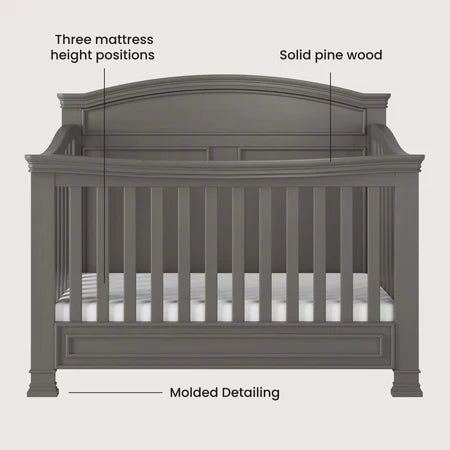 Child Craft Westgate 4-in-1 Crib - Chelsea Grey