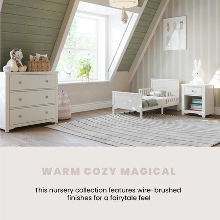 Child Craft Woodland Toddler Bed - Brushed Cotton