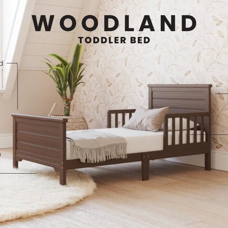 Child Craft Woodland Toddler Bed - Brushed Truffle