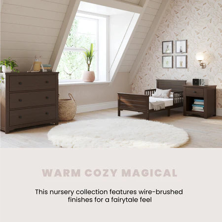 Child Craft Woodland Toddler Bed - Brushed Truffle