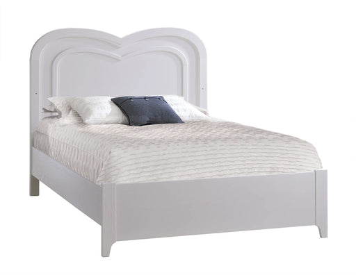 Natart Greta Double Bed 54" - White (Low Profile Footboard)
