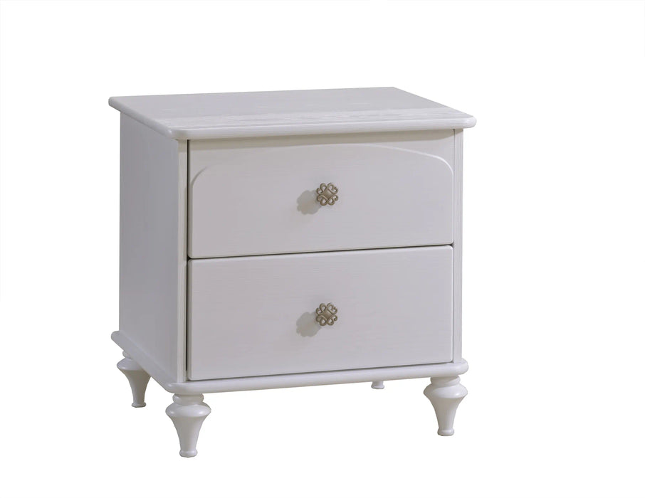 Natart Greta Nightstand - White