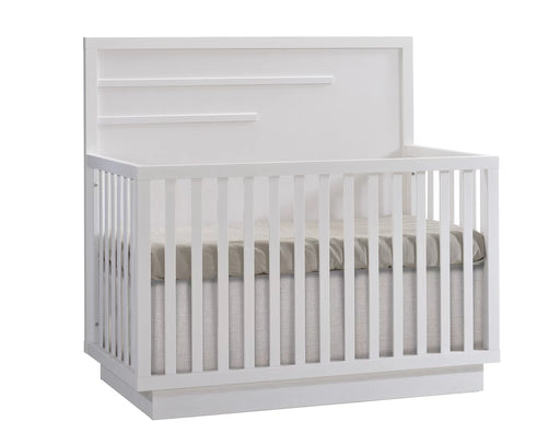 Natart Como 4-in-1 Convertible Crib with Horizontal Molding - White 14004