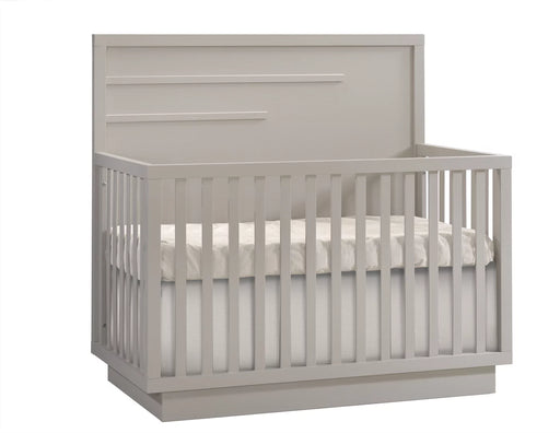 Natart Como 4-in-1 Convertible Crib with Horizontal Molding - Dove