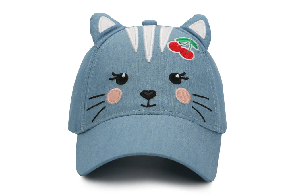 Flapjack Kids 3D Cap - Denim Cat 4-6y