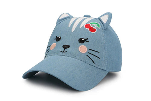 Flapjack Kids 3D Cap - Denim Cat 4-6y