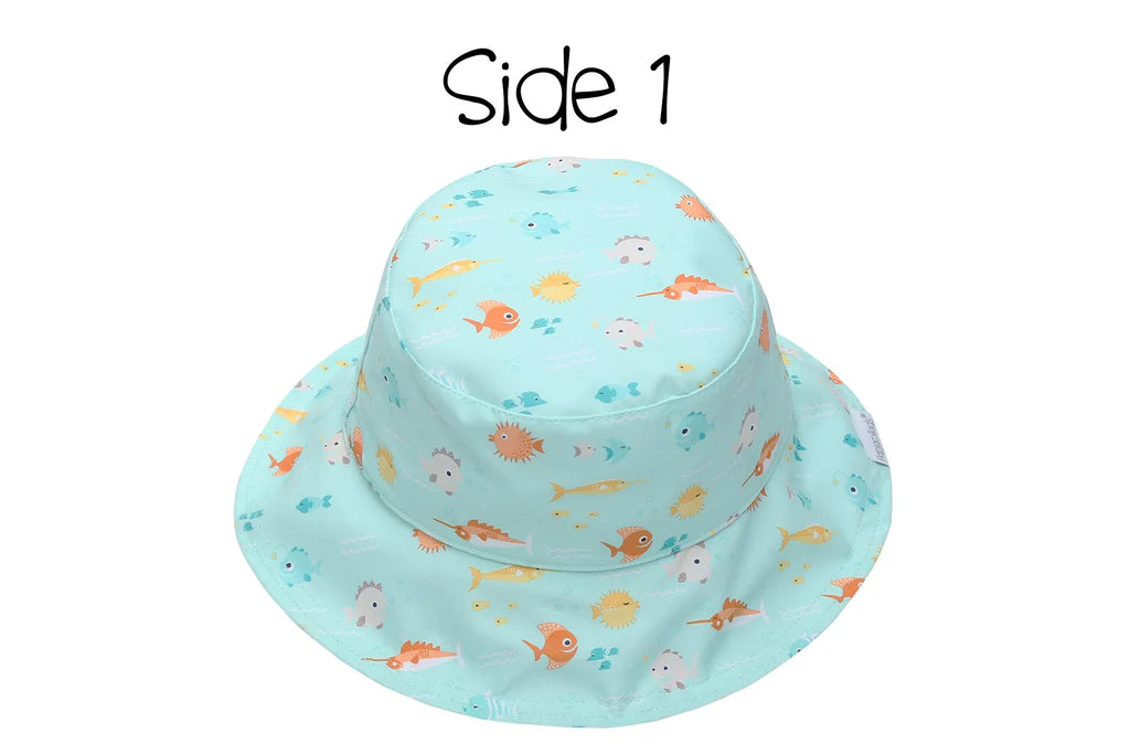 Flapjack Kids Patterned Sun Hat Bees/Sunflower